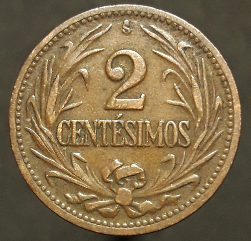 Moneda Uruguay 2 Centésimos 1943