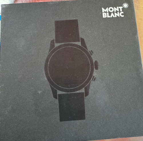 Montblanc Summit 2 Negro Acero Inoxidable Pulsera Azul Negro Negro (Usado)