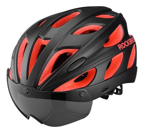 Casco Con Gafas Para Ciclismo Marca Rockbros 