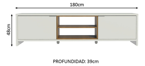 Rack Metz 75 Blanco 2 Puertas Vekka