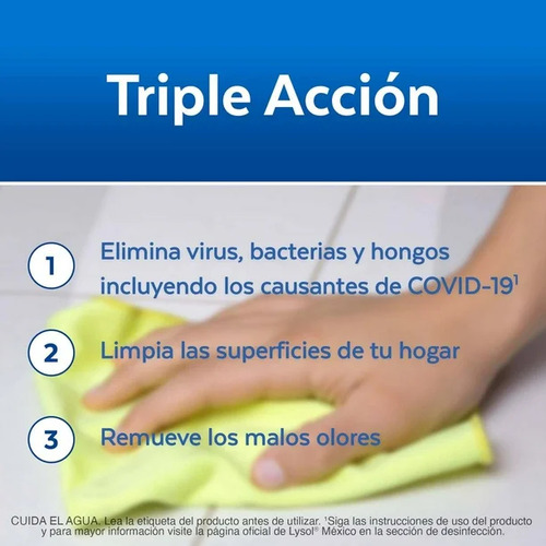 Lysol Triple Poder Desinfectante Cítrico 6 L