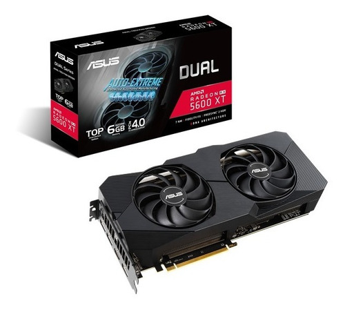 Imagem 1 de 4 de Placa Vídeo Rx 5600 Xt Dual 6gb Amd Asus Auto-extreme Dual