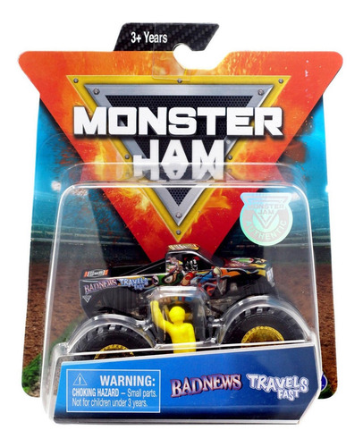 Monster Jam -  Badnews Travels Fast - Escala 1:64 - Spin Mas