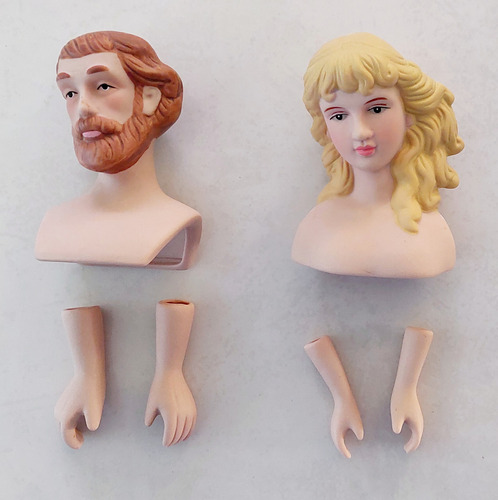 Figuras Cabeza De Angel De Porcelana Con Brazos C7 (Usado)