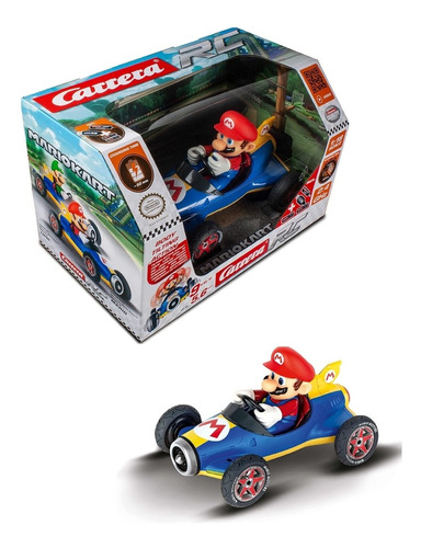 Carro Control Remoto Mario Kart Mach8 Super Mario Bros 1:18