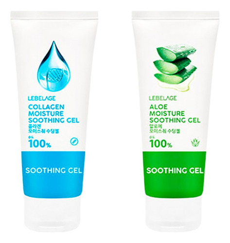 Gel Cara & Cuerpo Coreano / Colágeno & Áloe Vera 100ml (4pz)