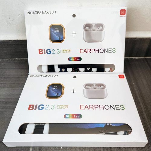 Kit Smartwatch I20 Ultra Max 2025 Con Altavoces Bluetooth