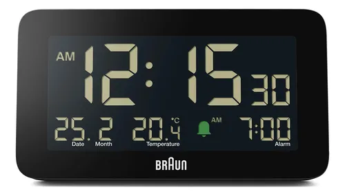 comprar Reloj Despertador Braun Digital Bc10b Con Fecha Y Pantalla D
