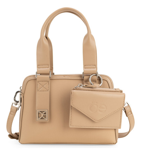 Bolsa Satchel Cloe Imery Chico Beige Chico