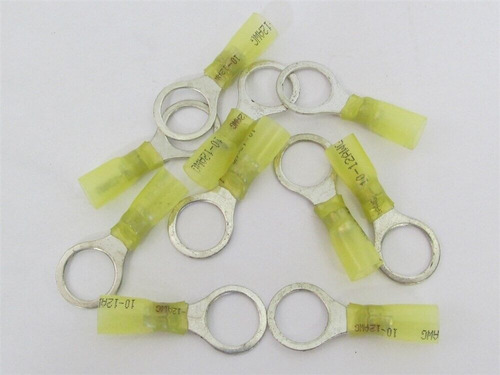 Heat Shrink, Crimp Seal, Ring Terminals - 1/2  Stud, 12-10