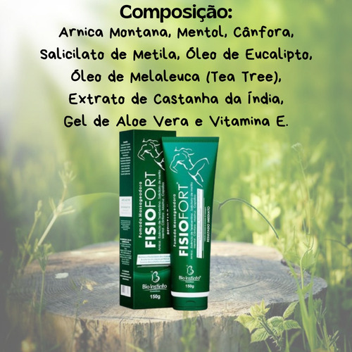 Pomada Fisiofort Verde 150g - Bio Instinto Alívio Muscular