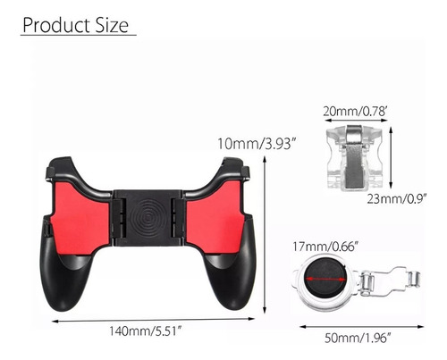 Game Pad 5en1 Control Shooting Gatillo Ipega Pg-9083s