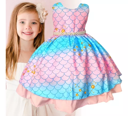 Vestido De Sereia Tutu Sob O Mar, Roupa Para Festa De Aniversário