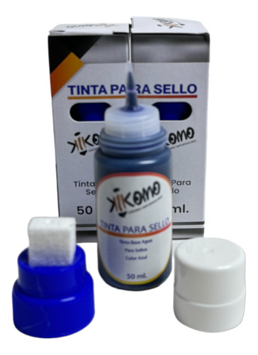 Tinta Para Sellos Color Azul 50 Ml