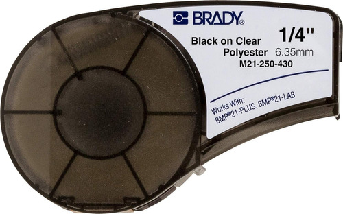 Brady Autentico  M21-250-430  Etiqueta De Poliester Transp