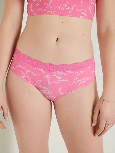 Calcinha Victorias Secret Pink Sem Costura Boyshort Panty Bk