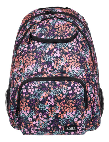 Mochila Roxy Mujer Dama Casual Shadow Swell Printed Color Rosa Diseño De La Tela Liso