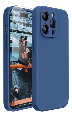 Funda Miracase Para iPhone 14 Pro C/cubre Pant Bluea