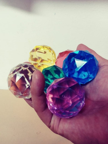 Imagen 3 de 6 de Pelotas Saltarinas Cristal Juguete Pelotita Souvenir Regalo