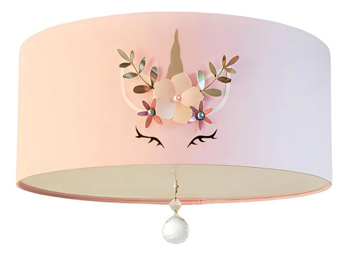 Tom Luz Luminária Unicórnio Rosa 2 127/220V Rosa