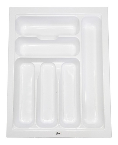 Cubertero Blanco Plástico Abs Módulo 45 Cm Marca Bari 