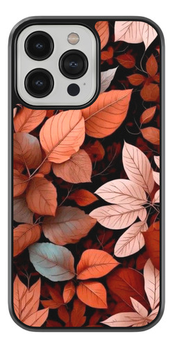 Case Funda Para iPhone Plantas Hojas Secas Otoño Arte 01