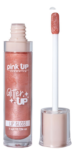 Lip Gloss Hidratante Con Brillos Glitter Up Pink Up