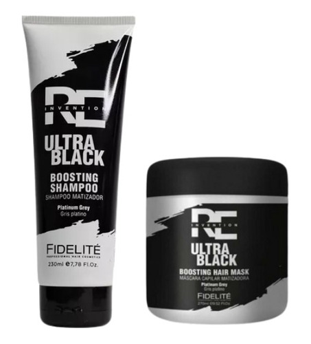 Fidelité Kit Ultra Black Shampoo + Mascara Matizadora 