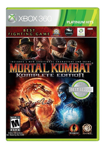 Jogo Midia Fisica Mortal Kombat 9 Wb Games Para Xbox 360