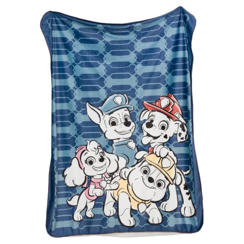 Manta Sherpa Premium Paw Patrol Throw, 46 Pulgadas X 60...