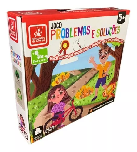 Jogo Problemas e Soluções Brinquedo Educativo jogo Infantil Jogos