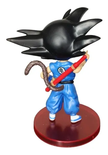 Figura Dragon Ball Goku Niño Cola Traje Azul Con Caja Figura Dragon Ball Goku Niño Cola Traje Azul Con Caja