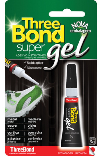 Adesivo Instantâneo Super Gel - Three Bond