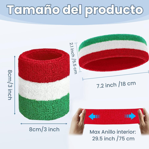 Diademas Y Muñequeras Deportivas,set De Bandas Elásticas