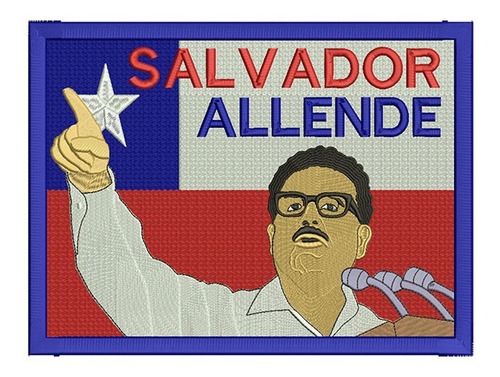 619 Parche Bordado Salvador Allende