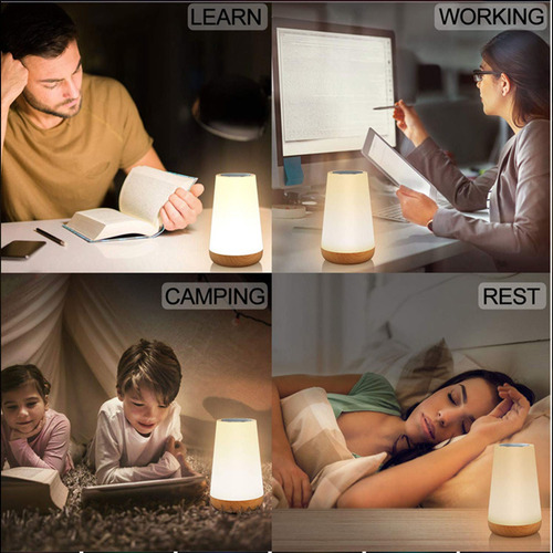 Lámpara De Mesita De Noche Portátil Para Dormitorio, Habitac