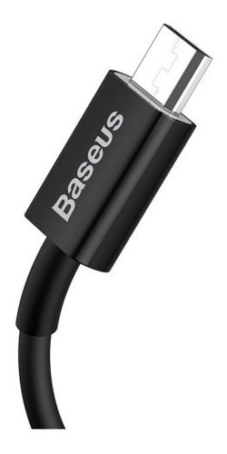 Cable De Carga Rápida Baseus Usb A Micro-usb 1m Negro 
