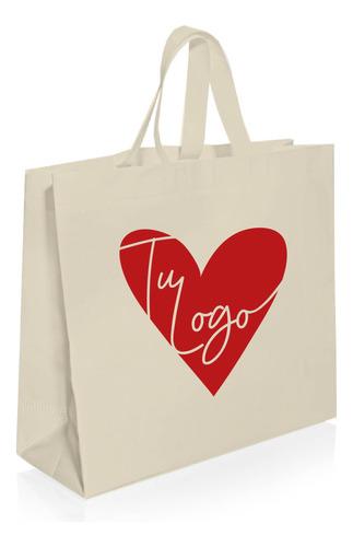 300 Eco Bolsa Logo Una Cara Un Color 42x37x16x16 M/t/ Fuelle