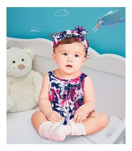 Ropa Para Bebé Body Con Diadema De Verano Talla 0-3 Meses