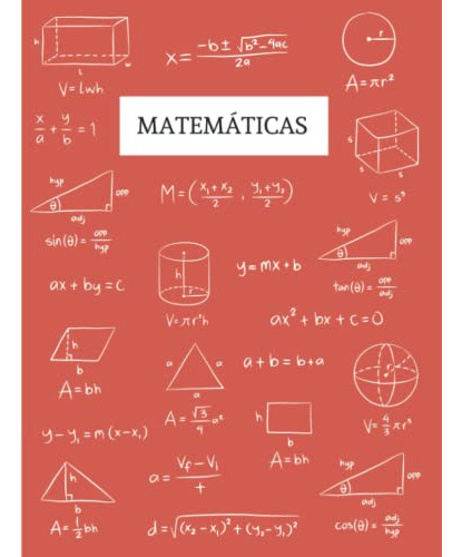 Libreta Matematicas - Cubierta De Estampado De Formulas Mate