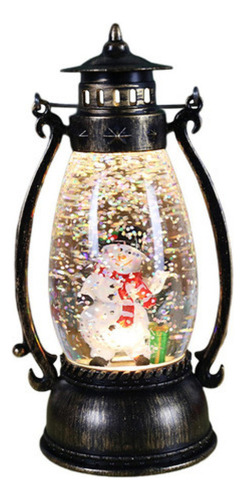 Farol Navideño Iluminado Con Forma De Globo De Nieve Brillan