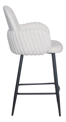 Set 2 Banco Para Barra Desayunadora Para Cocina Taburete Bar Laqueado Blanco