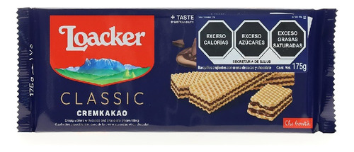 2 Pzs Loacker Classic Galletas Crema Y Cacao 175gr