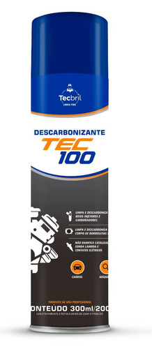 Kit 6 Descarbonizante Tec100 Tecbrill Limpa Bicos Borboletas