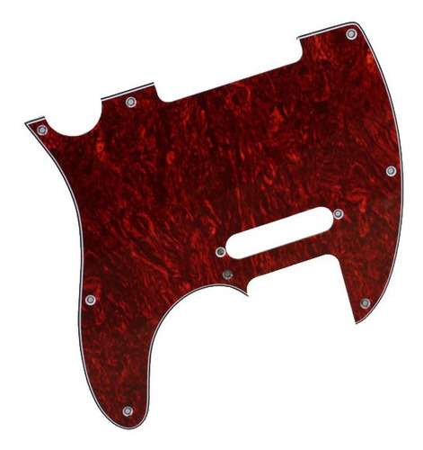 Golpeador De 3 Capas 8 Agujero Para Telecaster Guitar Red