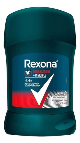 Antitranspirante Rexona Antibacterial + Invisible En Barra P