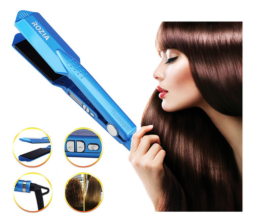 Plancha Profesional Para Cabello Rozia Con Pantalla Digital 