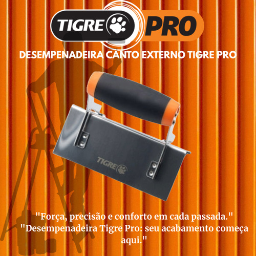 Desempenadeira Tigre Pro Canto Externo Ref. 2123-01
