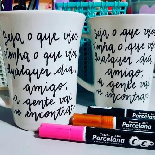 Caneta Creative Marker Porcelana Compactor Preta
