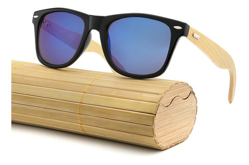 Gafas De Sol De Bambú De Madera Para Hombre, Retro, Vintage,